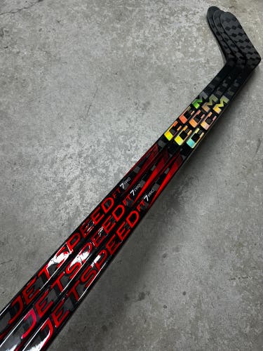 3 PACK 90 Flex P28 Senior CCM Jetspeed FT7 Pro Left Hand Hockey Stick Pro Stock (New)