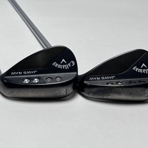 Callaway Jaws Raw Black Plasma Wedge Set 50* 12 | 56* 10 True Temper 115g RH