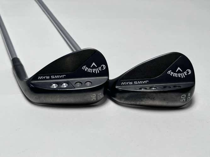 Callaway Jaws Raw Black Plasma Wedge Set 50* 12 | 56* 10 True Temper 115g RH