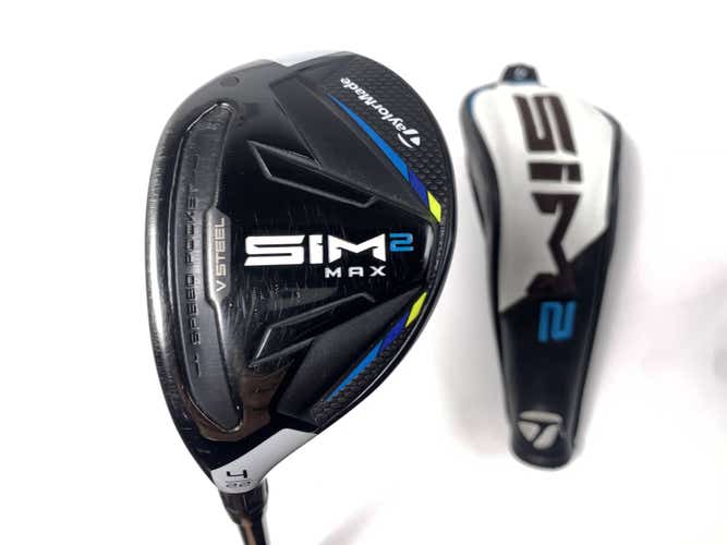 LEFTY TaylorMade SIM2 MAX Rescue 4 Hybrid 22* Ventus Blue 6-R Regular LH HC