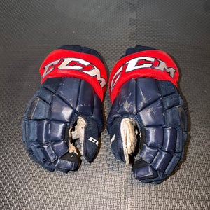 CCM HG42 Gloves 14" Pro Stock (Used) - Columbus Blue Jackets