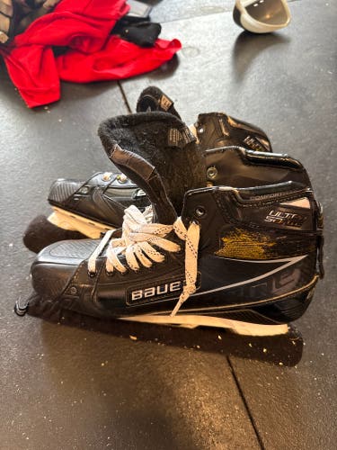 Black/Yellow 2020 Bauer Supreme Ultrasonic Hockey Skates Regular Width 11.5 (Used)