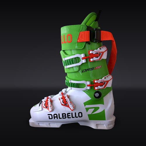 NEW 2025 Dalbello DRS 110 Ski Boots - White/Race Green - Size 26.5