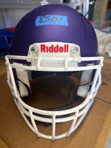 USED RIDDELL SPEED ICON ADULT HELMET - LARGE - FLAT METALLIC PURPLE