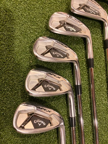 Men's Callaway Apex 21 Iron Set Right-Handed Stiff Flex (8 Clubs) #4 - #9, PW, GW (Used) Arccos