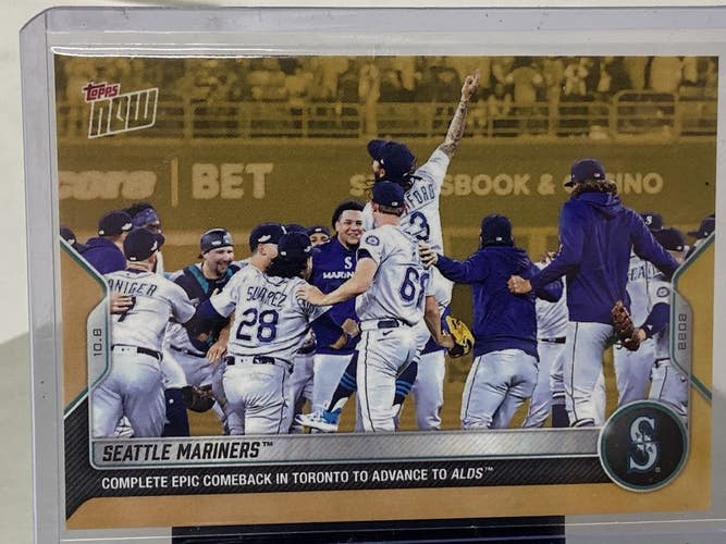 Seattle Mariners ALDS Comeback Team Card P58-02 2022 Topps Now