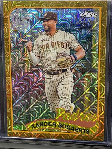 Xander Bogaerts Padres Gold Wave Refractor #25/50 #23BC-40 2023 Topps Chrome
