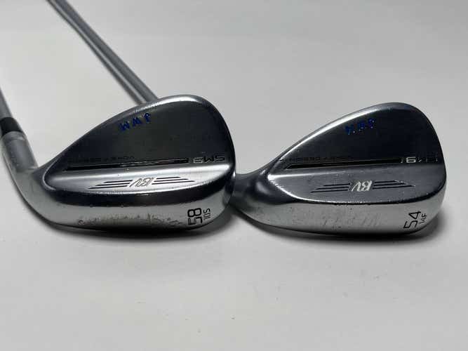 Titleist Vokey SM9 Tour Chrome Wedge Set 54* 14 58* 10 AMT Red R300 Regular RH