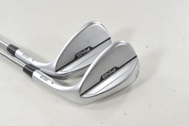 Ping S159 Chrome 54*, 60* Wedge Set Blue Dot RH Z-Z115 Wedge Flex Steel #224766