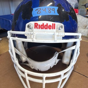 USED RIDDELL SPEED ICON ADULT HELMET - XL - ROYAL BLUE METALLIC