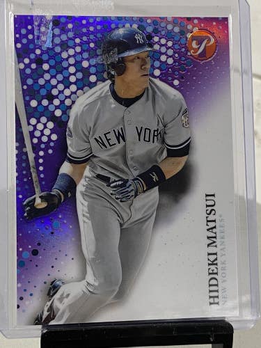 Hideki Matsui Yankees Purple Refractor #/99 #238 2022 Topps Pristine