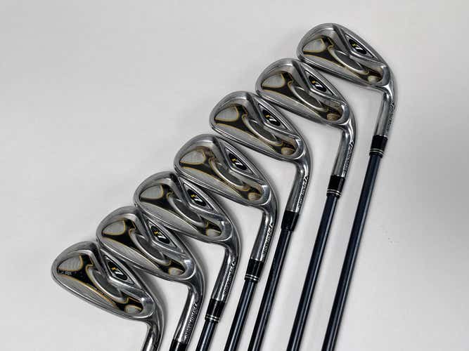 TaylorMade R7 Iron Set 4-PW+AW REAX 65g Regular Graphite Mens RH No 8 iron