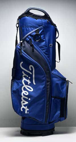 Titleist Cart 14 Cart Bag Blue 14-Way Divide Single Strap Golf Bag