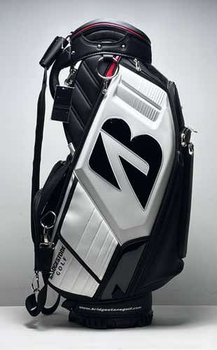 Bridgestone Caddy Staff Bag Black 6-Way Divide Single Strap Golf Bag