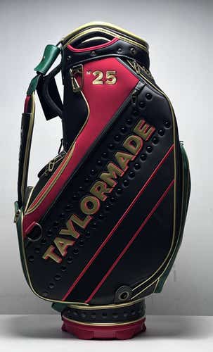 TaylorMade 2025 The Open Staff Bag Black 6-Way Divide Single Strap Golf Bag NEW