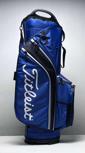 Titleist Cart 14 Cart Bag Blue 14-Way Divide Single Strap Golf Bag NEW
