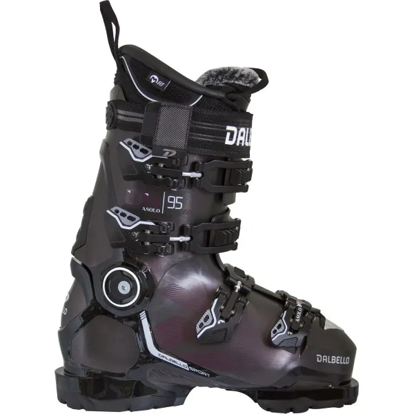 NEW Women's Dalbello DS Asolo 95 W GW LS Ski Boots - Size 24.5 (Opal Ruby / Black)