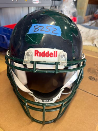 USED RIDDELL SPEED ICON ADULT HELMET - XL - FOREST GREEN METALLIC