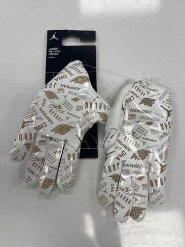White Large Adult Jordan Gloves (New)