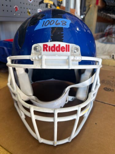 USED RIDDELL SPEED ICON ADULT HELMET - XL - ROYAL BLUE METALLIC