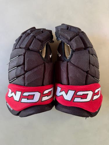 CCM 14" Pro Stock Jetspeed FT4 Gloves Black/Red