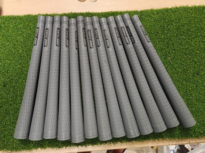 Set of 13 PURE Pro Golf Grips Midsize Solid Gray