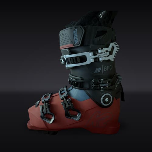 NEW 2024 K2 BFC 105 W Women's Ski Boots - Red - Size 24.5