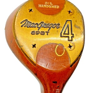 MacGregor 693T Oil Hardened Persimmon 4 Wood RH Regular Steel 42" Stock Grip HC