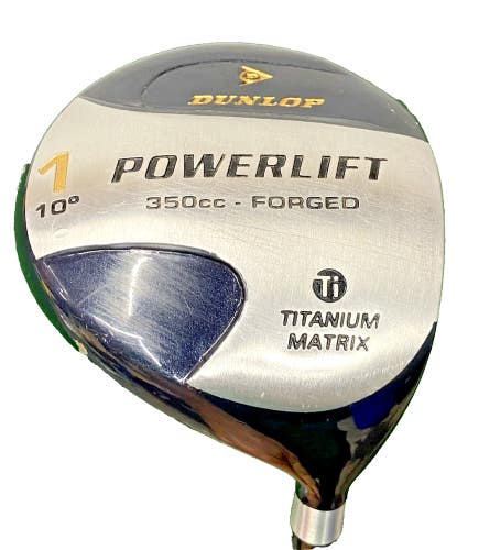 Dunlop Power Lift 350cc Forged Ti Driver 10* RH 65g Regular Graphite New Grip HC