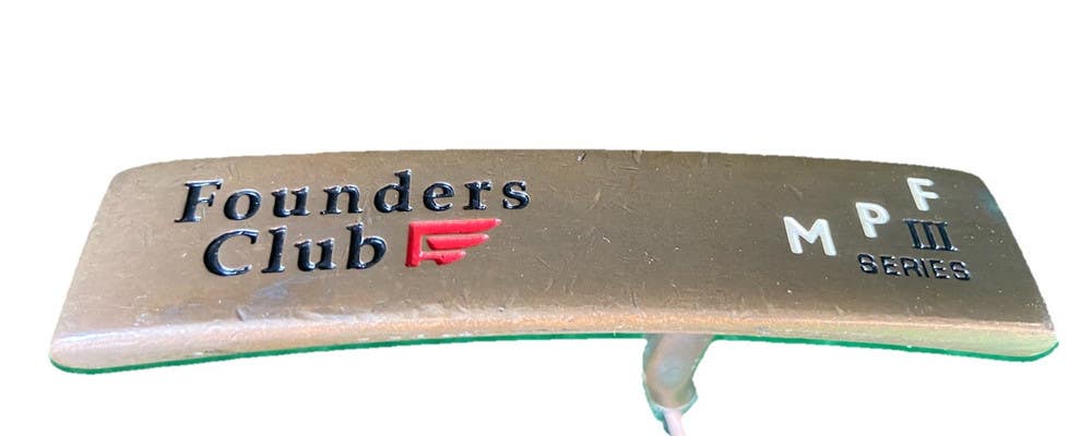 Founders Club MPF Series III Beryllium Copper Putter RH 35" Steel Nice Wrap Grip