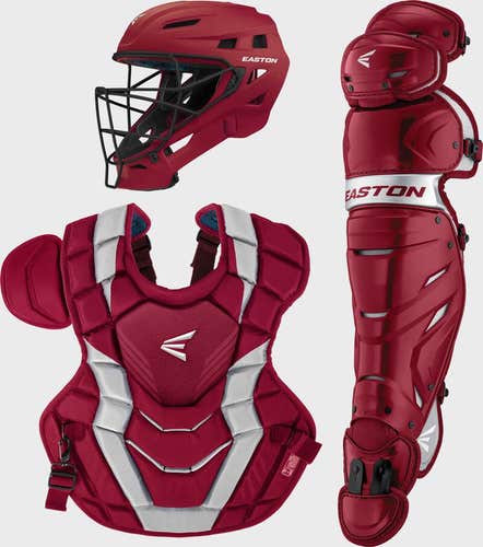 Easton Elite x Catcher's Set - Cardinal/Youth (New)