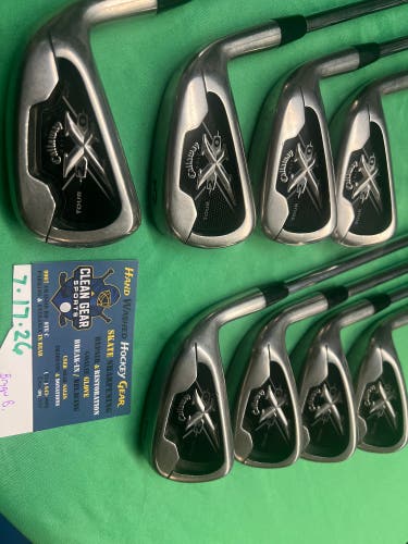 Callaway X-20 Tour irons JumboMax grips