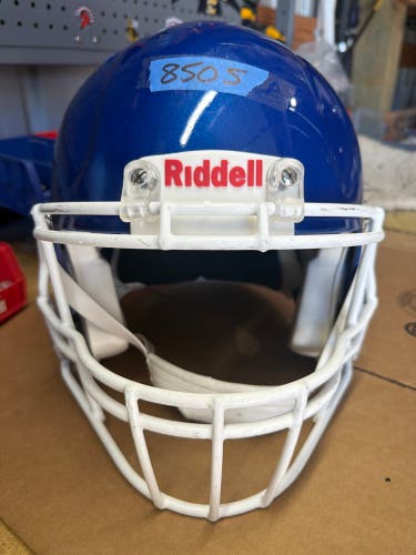 USED RIDDELL SPEED ICON ADULT HELMET - XL - ROYAL BLUE METALLIC