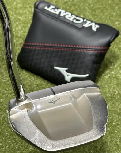 Mizuno M Craft Nagoya B Nickel Mallet Putter Forged in Japan 34" w/ Cover MINT!