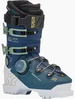 NEW 2025 K2 Anthem 105 BOA Women's Ski Boots - Blue/White - Size 24.5