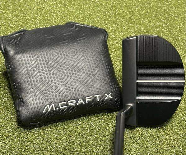 Mizuno Golf M Craft X S5 Mallet Putter Right Hand 35" Inch w/ Headcover MINT!