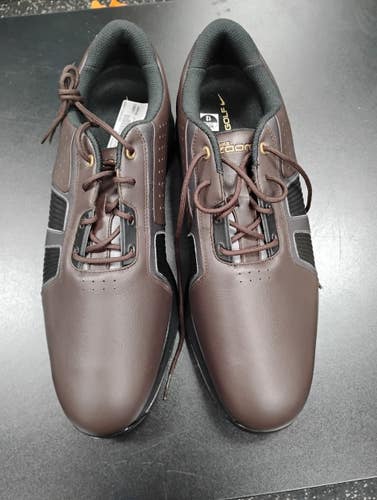 Used Nike Zoom Mens Golf Shoes Brown Senior 12 11849-S000042896