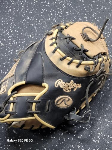 Used Rawlings HEART OF THE HIDE PRORYM4SW BB/SB Catchers RH Throw Black 34" 11849-S000042818