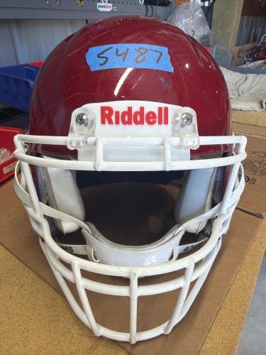 USED RIDDELL SPEED ICON ADULT HELMET - MEDIUM - PEARL CARDINAL