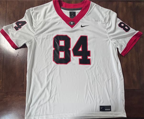 Georgia Bulldogs #84 Ladd McConkey Jersey White Adult XL NWOT (New Without Tags)
