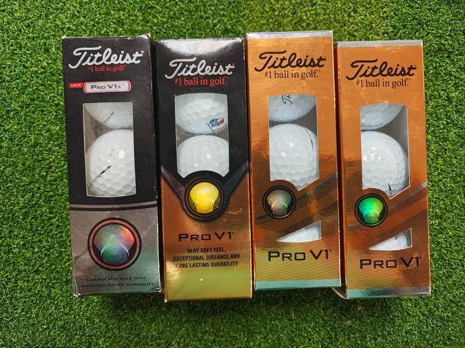 Titleist Pro V1's Dozen New Logo Balls Mix