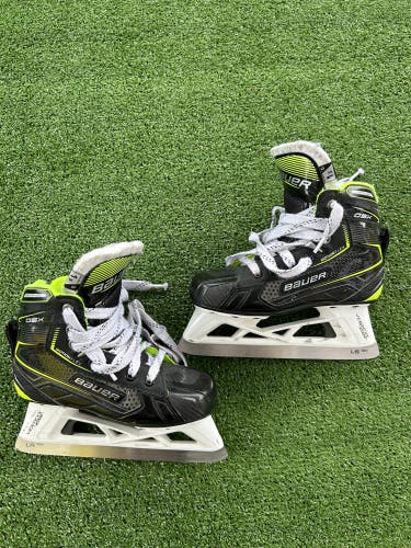 Bauer GSX Hockey Goalie Skates | Size 1.5D