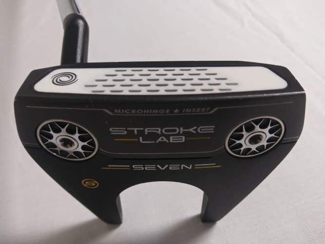 Odyssey Stroke Lab Black Seven S Putter 35" (Mallet, Slant Neck) Golf lub
