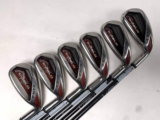 Callaway Diablo Edge Iron Set 5-PW 65g Senior Graphite Mens RH Oversize Grips