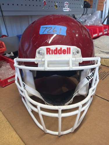USED RIDDELL SPEED ICON ADULT HELMET - MEDIUM - PEARL CARDINAL