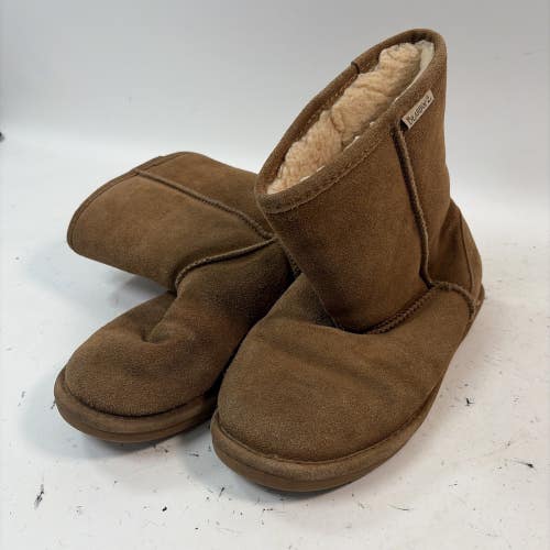Bearpaw Fleece Lined Pull On Boots, Brown, Size 10