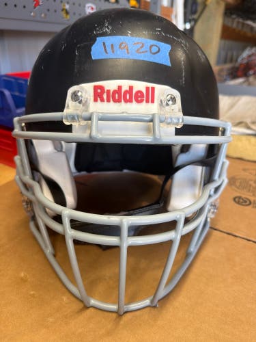 USED RIDDELL SPEED ICON ADULT HELMET - LARGE - FLAT BLACK