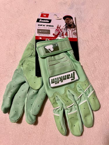 Franklin (Adult M) CFX PRO Batting Gloves Baseball Softball Green NEW