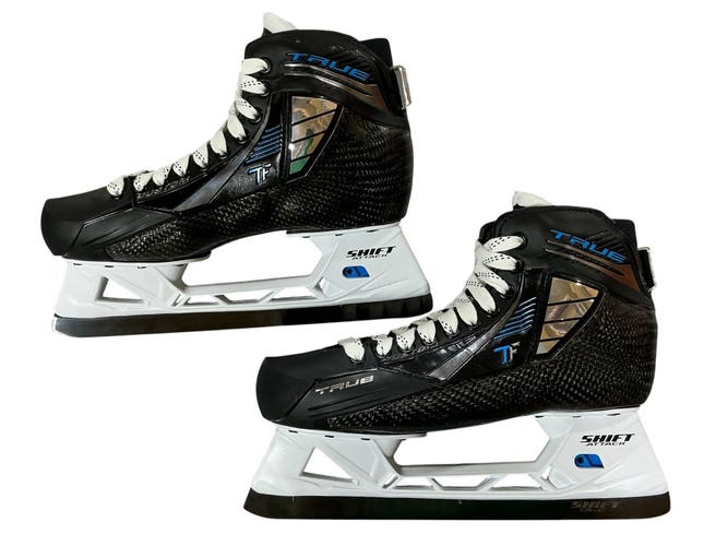 True TF Custom Pro Hockey Goalie Skates Bakersfield Condors Pro Stock 10 (New) 3028