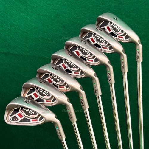 Ping G15 Green Dot 4-PW Iron Set Factory Ping AWT Steel Stiff